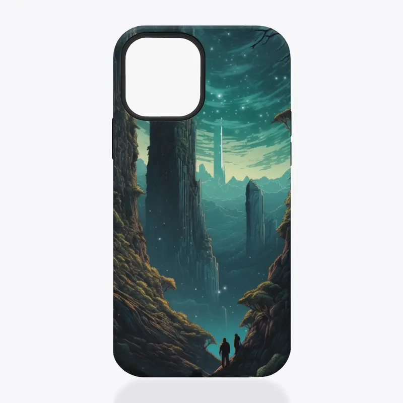 Pillared Neon Nexus phone case