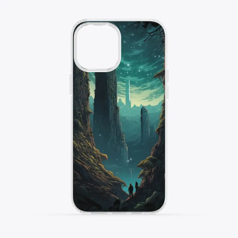 Pillared Neon Nexus phone case